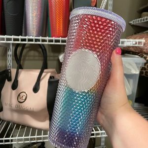 Starbucks rainbow studded